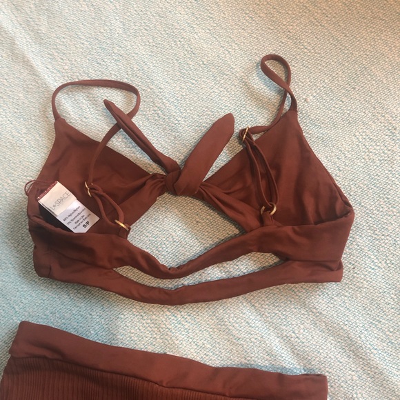 L*space Pointelle Rib Frenchi bottom (med) and Flashback top (small) in Tobacco - Picture 5 of 12